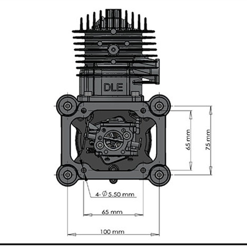 Motor a Gasolina DLE85 85CC pa - Rc Hobby Engine avaliação e preço