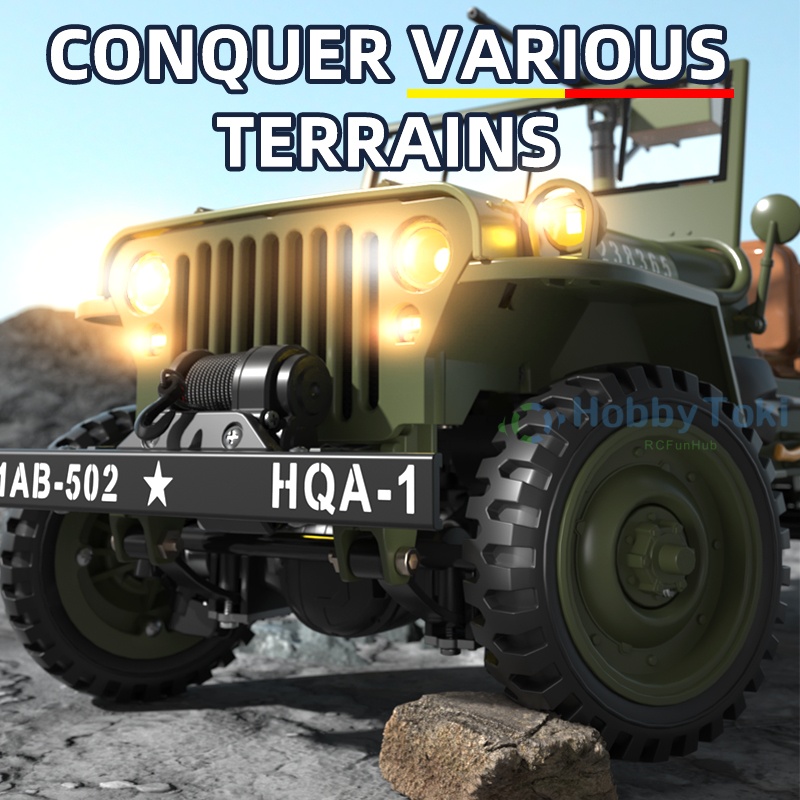 1/14 eua 2.4g 4wd rc jeep carr - Rc Jeep Hobby avaliação e preço